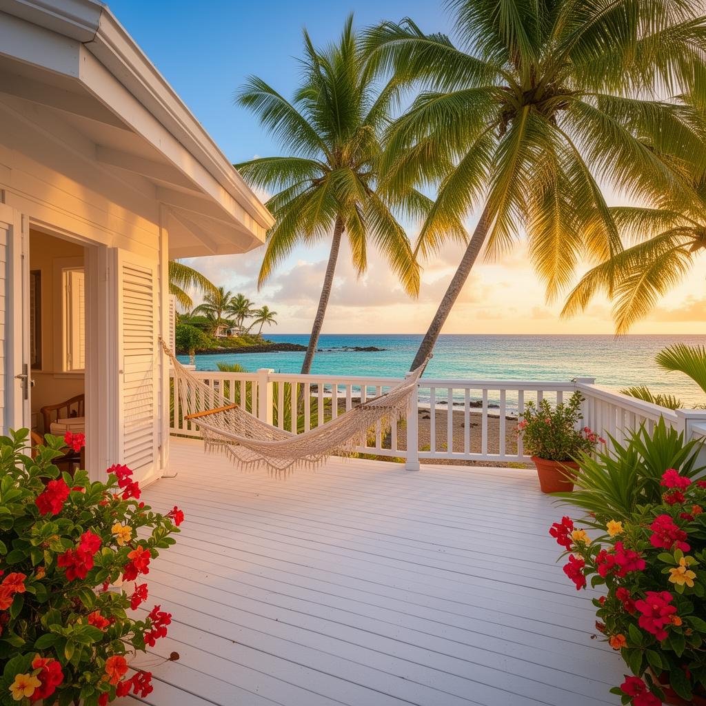 Bungalow pieds dans l’eau — Le Gosier, Guadeloupe